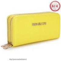 michael kors saffiano continental groot geel portefeuilles Portemonnees ay0cq275